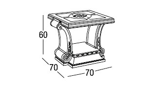 Журнальный столик 70 Lago di Como Лак